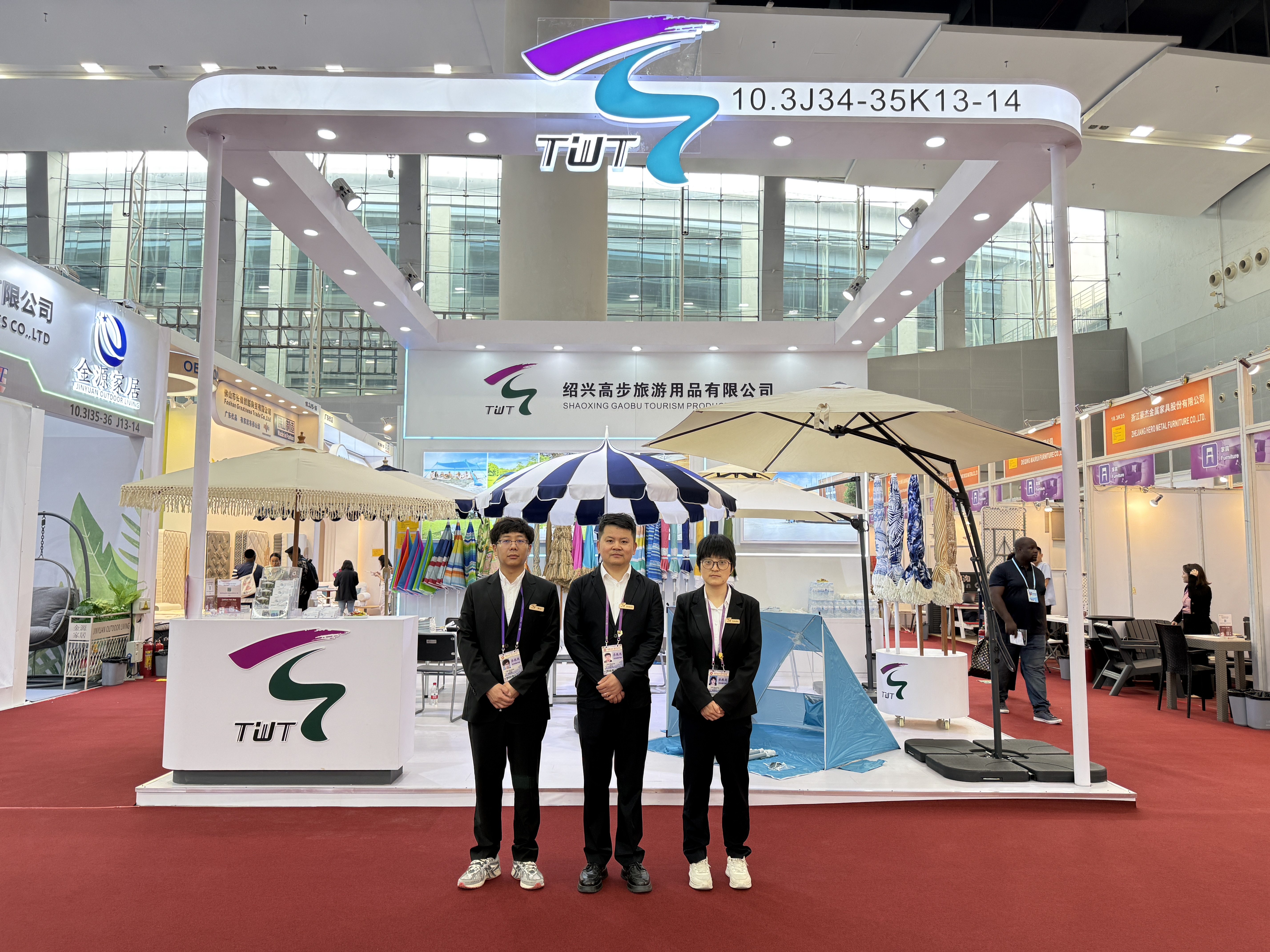 Shaoxing Gaobu Tourism Products Co., Ltd. verscheen op de Canton Fair om innovatieve buitenproducten weer te geven.